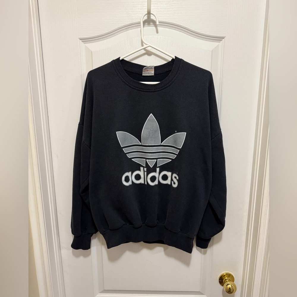 Vintage Adidas 90s crewneck big logo size L